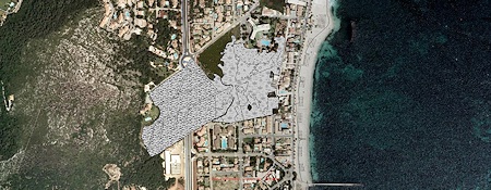 L�mits de la zona humida de l'Ullall segons el PHIB.