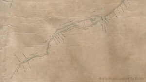 El Rec i Molins d'Almadrava. Lee La Trobe Bateman. Arxiu Municipal de Sa Pobla.