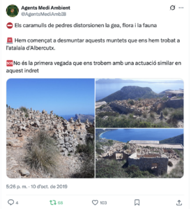 Retirada caramulls Albercutx, 2019