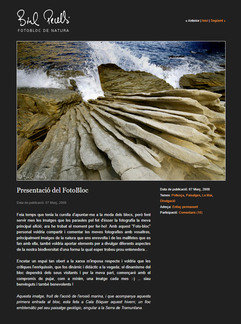 Foto Bloc de Natura, 2008 - ©bielperello.com